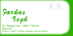 farkas vegh business card